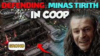 2 Players trying to defend Minas Tirith in COOP  Battle for Middle Earth [upl. by Ellsworth]