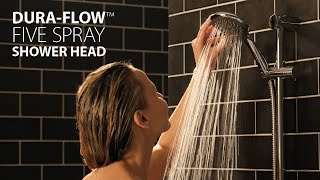 Triton Shower Heads  DuraFlow Five Spray Patterns [upl. by Zenda112]