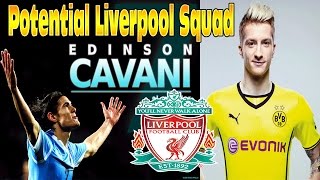 BEAST 201415 Potential Liverpool Squad ft Cavani Reus Lavezzi Bony  FIFA 14 [upl. by Ebert53]