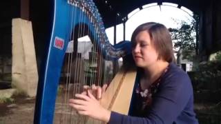 Clocks by Coldplay  Arr Angharad Edwards Harpist [upl. by Lad]