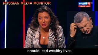 Margarita Simonyan says Russian elites should be wealthy [upl. by Savinirs447]