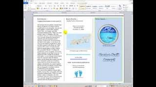 Word How to create and design a brochure [upl. by Laud]