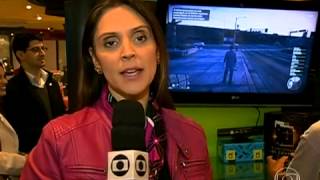 GTA V no Jornal da Globo  2009 [upl. by Arracot64]