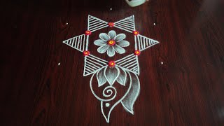 Easy latest daily kolam 5×3 dots [upl. by Lattonia374]