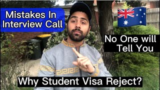 Top 5 Mistakes In Australia Visa InterviewWhy Student Visa RejectMust Watch [upl. by Aldon58]