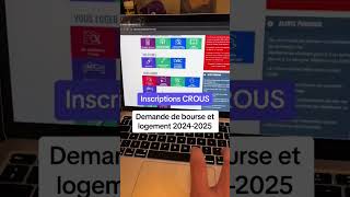 Crous  Demande de bourse et logement 2024  2025 crous campusfrance parcoursup [upl. by Eugilegna]