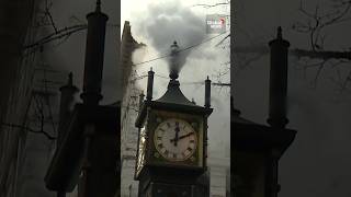 Vancouver steam clock plays Taylor Swifts Shake It Off ahead of concert 🕑💨 [upl. by Akienom]