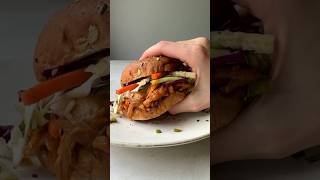 slowcooker gochujang chicken sandwiches for summer bbqs and parties 4thofjuly [upl. by Eidnarb62]