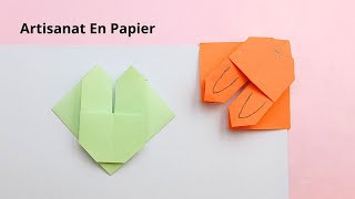 Comment Faire un Signet en Papier  Signet Lapin  Artisanat En Papier [upl. by Saenihp]