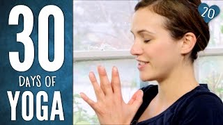 Day 20  Heart Practice  30 Days of Yoga [upl. by Oalsecnew]