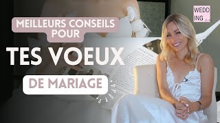 Voeux de mariage  tout ce quil ne faut pas que tu oublies rédaction contenu format etc [upl. by Dnalyram815]