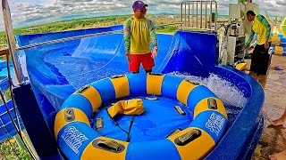 Familyfriendly Water Ride Rafting Slide at SplashMania WaterPark [upl. by Aenil462]