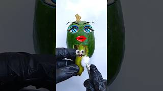 OMG 😲 Mustache Baby fruitsurgery funny foodsurgery cute vegetables [upl. by Ettenel464]