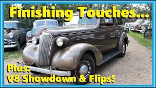 1937 Chevy Calendar Girl Also V8 Showdown Updates and quotDeans Greasy Flipsquot Summer Spectacular [upl. by Ffirahs82]