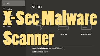 Scan Your PC for Malware with XSec Malware Scanner Free [upl. by Aleahc]