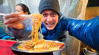 Japanese Street Food  ORIGINAL FRIED RAMEN  5 Must Eat Foods in Fukuoka Japan [upl. by Jillayne]