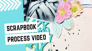 Scrapbook Process Video 195 Lazy Summer Days  Color Cast Designs DT [upl. by Medlin]