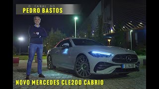 Novo MERCEDES CLE200 Cabrio  Capota para baixo à noite e em Novembro [upl. by Estella]