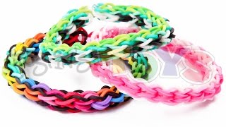 How to Make a Back 2 Front Rainbow Loom Bracelet  EASY [upl. by Edie]