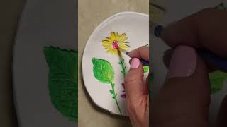 Airdry clay pottery with cool stamps to customize [upl. by Mahalia]