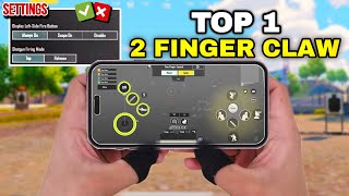 2 FINGER CLAW SETTINGS PUBG MOBILE amp BGMI 🔥 USE THIS FASTEST CONTROLLER ✅  CODE [upl. by Arinay]