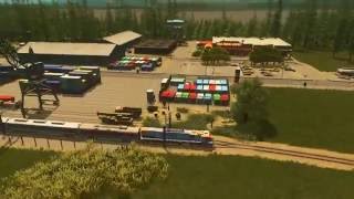 Cities Skylines Trains 3 one way track [upl. by Nowd469]