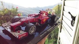 Diecast 124 Fernando Alonso 2012  Le grandi Ferrari Centauria  Miniature F1 Ixo model scale 124 [upl. by Pernell]