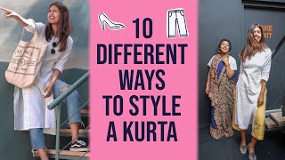 10 Ways To Style Your Kurta  Sejal Kumar [upl. by Myrlene583]