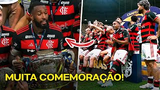 COMEMORAÇÃO COMPLETA DO TÍTULO DO FLAMENGO NA COPA DO BRASIL [upl. by Staal544]