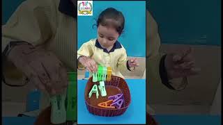 Montessori activity  Pegging  KIDKEN montessorieducation kidken [upl. by Aret]