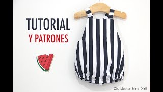 DIY Coser Peto Marinero para bebe patrones gratis [upl. by Nell]