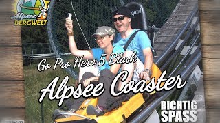 Alpsee Coaster  rasante Fahrt mit der Ganzjahresrodelbahn und GoPro GPS Telemetrieanzeige mit kmh [upl. by Ikiv123]