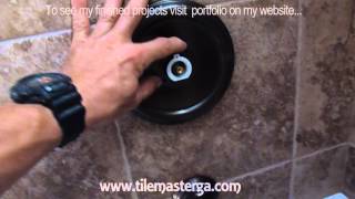 Part quot2quot How to replace tub surround shower rough in valve  removal preparation amp installation [upl. by Dias]