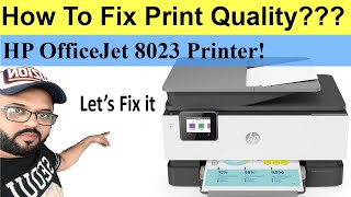 HP OfficeJet Pro Printer Poor Print Quality  Black Not Printing  Colors Missing [upl. by Bohannon]