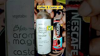 coffee powder  castor oil for hair growth ✅ shorts [upl. by Siuqaj226]