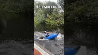 when you have to keep the summer focus in winter weather 🥺 📹 markkearneykayak [upl. by Stanislaw]