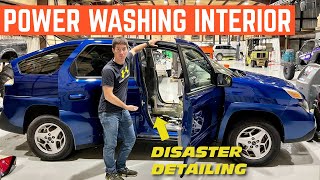 Pontiac Aztek DISASTER Detail Interior REMOVAL And Pressure Washing [upl. by Atikcir]