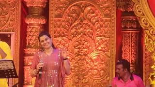 Karutha Penne Malayalam Mohanlal Shobana Song Live Durga Singer 😍😍😍😍😍 [upl. by Ynohta]