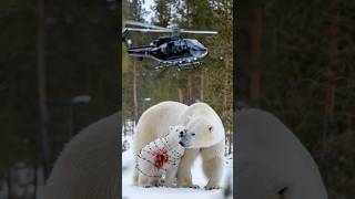 Precious Helicopter helps Polar Bear Cub escape urgent danger [upl. by Baram]