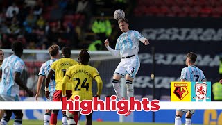 Match Highlights  Watford 2 Boro 1  Matchday 9 [upl. by Ahtnams]