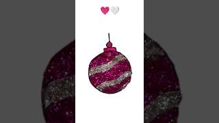 Christmas ornament ball christmasdecor christmastree christmas glitter coloring [upl. by Tallulah]