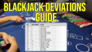 Blackjack Playing Deviations Guide Advanced Card Counting [upl. by Nennerb962]