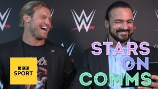 WWEs Drew McIntyre amp Doplh Ziggler try football commentary  BBC Sport [upl. by Kalinda456]