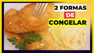 COMO CONGELAR FRANGO A MILANESA  2 Formas de congelar frango empanado congelamento [upl. by Atiana]