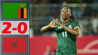 Zambia vs Morocco Highlights  Olympic Womens Football Qualifiers 2nd Leg  492024 [upl. by Mccord]