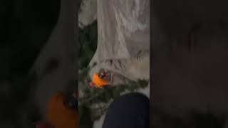 Big rock climbing fall Follow for more rockclimbing [upl. by Haven]