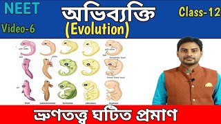 অভিব্যাক্তির ভ্রূনত্বত্ত ঘটিত প্রমান Embryological evidence for evolution in bengali class12 [upl. by Hafeetal]