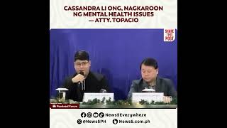 CASSANDRA ONG NAGKAROON DAW NG MENTAL HEALTH ISSUE [upl. by Yema]