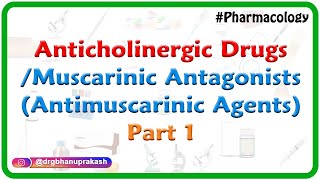 1Anticholinergic Drugs  Muscarinic antagonists Antimuscarinic agents Part 1 [upl. by Aisek512]