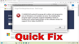 Fix Bad Image  Error Status 0xc000012f in Windows 1011 Solution [upl. by Iamhaj]